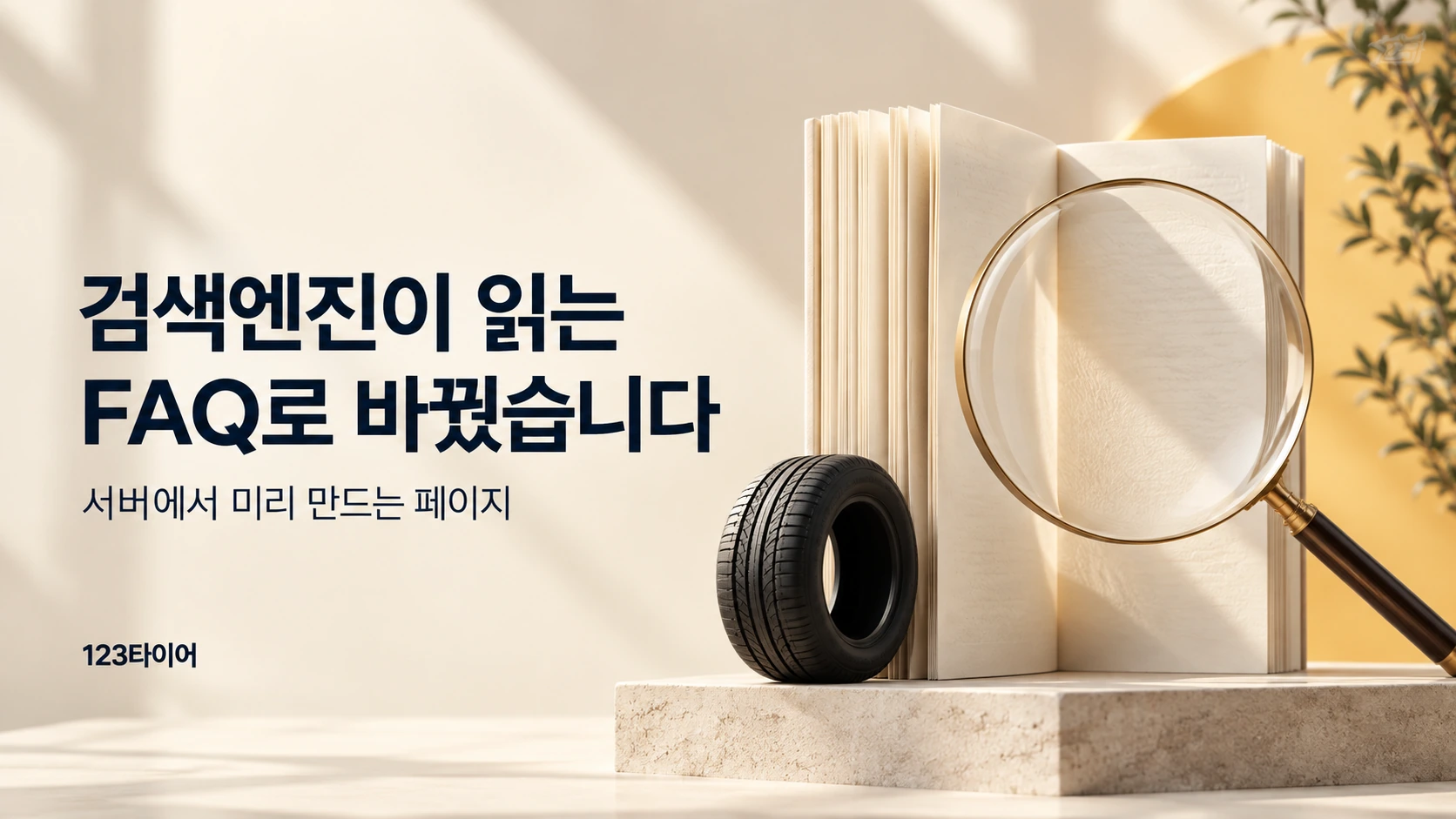 서버에서 미리 그려 내려주는 방식(SSR)으로 바꿔 검색엔진이 FAQ 내용을 그대로 수집할 수 있게 했습니다.