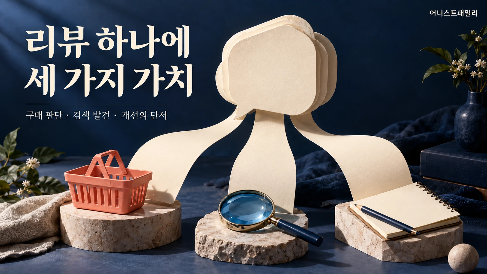 리뷰는 GEO, 구매 촉진, 개선 이정표까지 값을 하는 자산입니다
